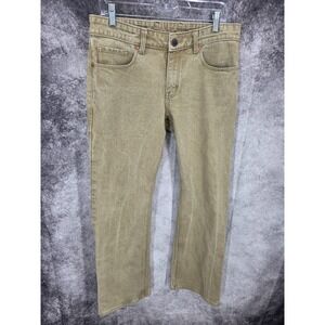 Rocker Denim Jeans Mens 33 X 32 Beige‎ Straight Leg Mid Rise Medium Wash Stretch
